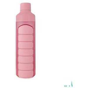 Yos Water Bottle & Pill Box Weekly Perfect Pink