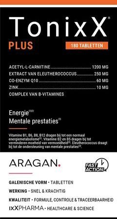 TonixX - Plus Tabletten - 180 Stuks - Voedingssupplement - Acetyl-L-Carnitine
