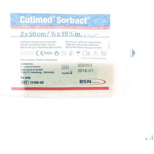 Cutimed Sorbact Gaasstrook 2x50cm 1 7216600