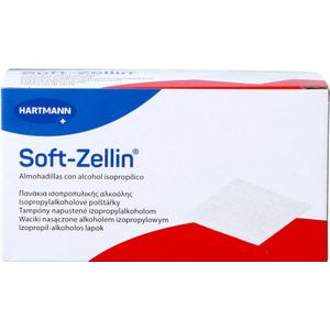 Soft-zellin - Steriele Alcoholdepper - 60x30mm - 100 Stuks - Molton Non-woven