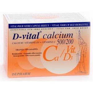 D Vital Calcium 500/200 Sinaas Zakjes 40  -  Depharm