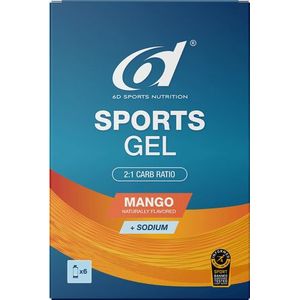 6D Sports - Gel - Mango - 6 x 45 ml - Vloeibare Drinkgel