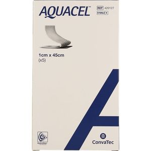 Aquacel Verband Hydrofiber + versterking 1x45cm 5  -  Convatec