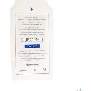 Euromed 8x15cm 1 Eilandpleister Adhesive Steriel  -  I.D. Phar