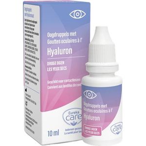 Eureka Care Oogdruppels Droge Ogen Hyaluron 10 ml  -  Eureka Pharma