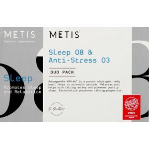 Metis - Slaap & Nervositeit Duo - Rustgevende Middelen - 60 Capsules