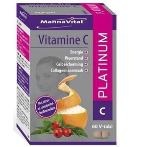 Mannavital Vitamine C Platinum V-comp 60