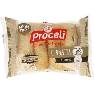 Proceli Ciabatta Rustica 120 gr 2x60 gr  -  Revogan