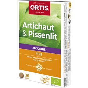 Ortis Artisjok-paardebloem Bio Tabletten 2x18  -  Ortis