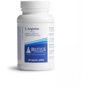 Biotics L-Arginine 700mg 100 capsules  -  Energetica Natura