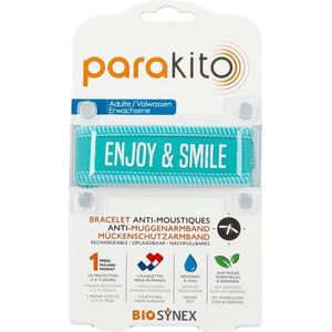 Para'Kito Armband Volwassen Enjoy & Smile Blauw
