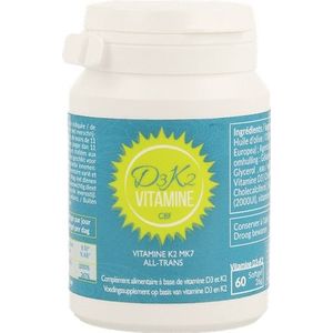 Vitamine D3 K2 Cbf Softgels 60