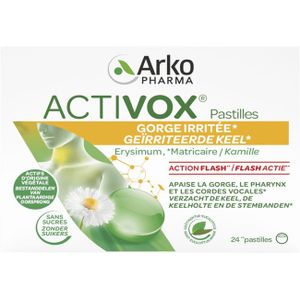 Activox Verzachtend Keel Munt-eucalyptus Past 24  -  Arkopharma