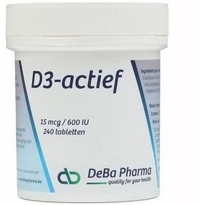 D3-actif Tabletten 240x15mcg  -  Deba Pharma