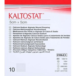 Kaltostat Verband 5,0x 5,0cm Ster 10s  -  Convatec
