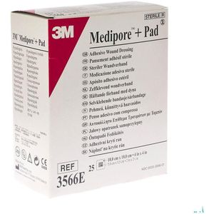 Medipore + Pad 3m 10x10,0cm 25 3566e  -  3M