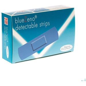 Bluezeno Detectable Strip 7,5x2,5cm 100  -  Zeno Phar