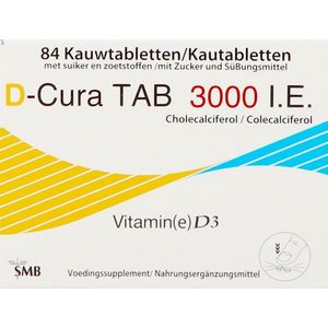 D-cura Tab 3000 kauwtabletten 84