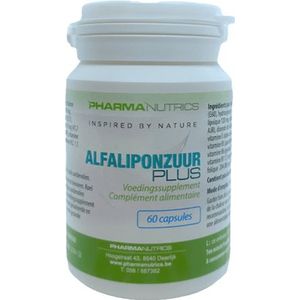 Alfa Liponzuur Plus V-Capsule 60 Pharmanutrics  -  Pharmanutrics