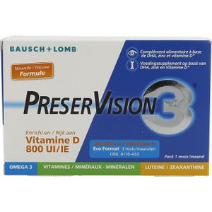 Preservision 3 + Vit D3 Caps 60