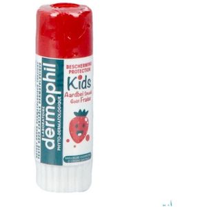 Dermophil Berscherming Lippen Kids Aardbei Stick4 gr