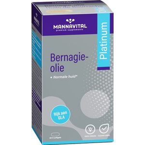 Mannavital Bernagie olie Platimnum 60 Softcaps