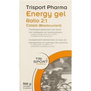 Trisportpharma Ratio 2:1 Energygel Blackcur.10x50 gr  -  Trisport Pharma