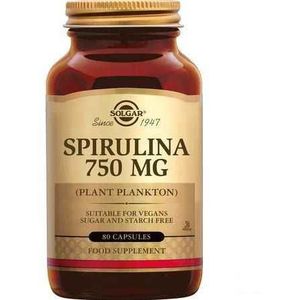 Solgar Spirulina 750Mg V-Caps 80  -  Solgar Vitamins