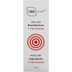 Cbd Olie Breed Spectrum + Curcumine 30 ml Cbd-Phar