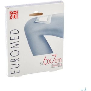 Euromed 6x 7cm 5 Eilandpleister Adhesive Steriel  -  I.D. Phar