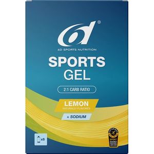 6D Sports - Gel - Lemon - 6 x 45 ml - Vloeibare Drinkgel