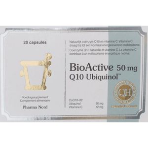 Bioactive Q10 50 mg 20 Capsule  -  Pharma Nord