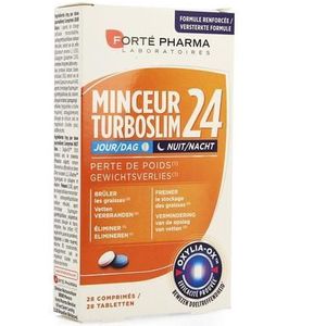 Turboslim 24 Dag/nacht Tabletten 1x28  -  Forte Pharma