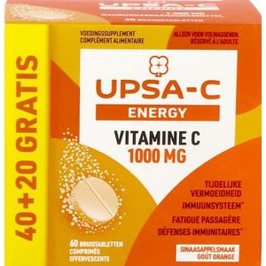 Upsa C Energy 1000 mg Bruistabl 60