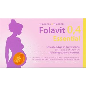 Folavit 0,4Mg Essential Tabl 30 + Caps 30