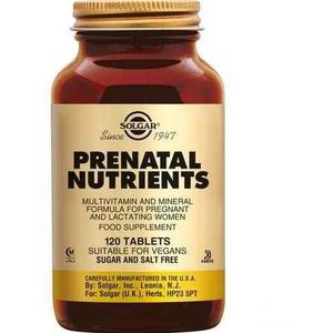 Solgar Prenatal Nutrients Tabletten 120  -  Solgar Vitamins