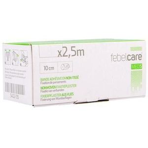 Febelcare Med5 Fixatiepleist. N-woven 10cm 2,5m 1