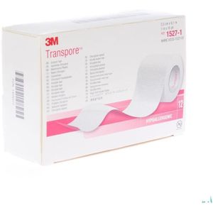 Transpore 3m Hechtpleister El.tr 25mmx9m 12 1527/1  -  3M