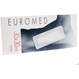 Euromed 10x30cm 5 Eilandpleister Adhesive Steriel  -  I.D. Phar