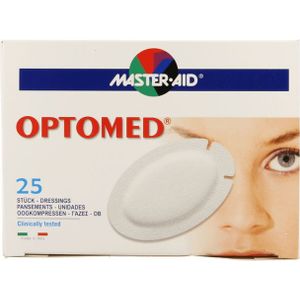 Optomed - Oogkompres - Adhesive - Latexvrij - 96x66mm - 25 stuks