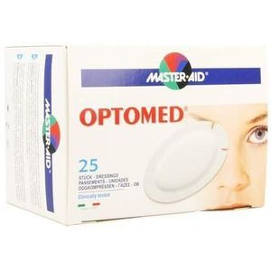 Optomed Oogkompres Adhesive Latexvrij 96x66mm 25 70119