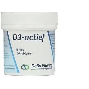 D3-actif Tabletten 60x15mcg  -  Deba Pharma