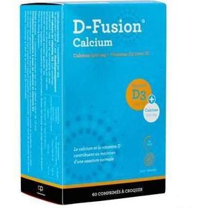 D-Fusion Calcium 500/1000 Kauwtabl 60