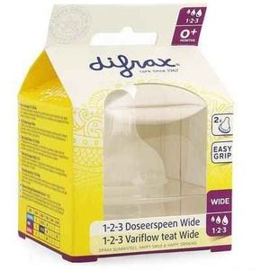 Difrax Flessenspeen Natural Wide 1-2-3 677  -  Difrax