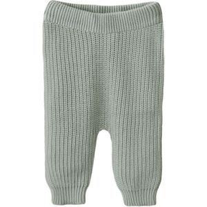 Mushie - Chunky Knit Pants - Babybroekje - Mintgroen - 0-3 maanden