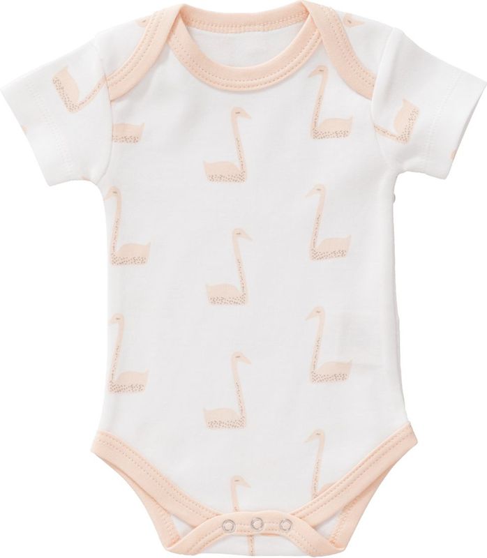 Fresk Romper Swan Korte Mouwen Pale Peach