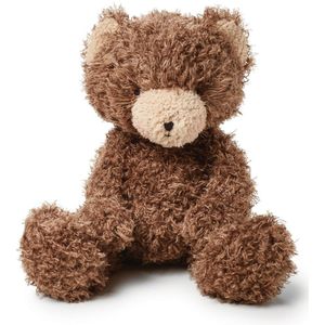Bunnies By The Bay Cubby de Beer Knuffel - Knuffeldier - Geborduurde details - Polyester - 35 cm - Bruin