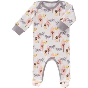 Fresk Baby Pyjama Met Voet Fox Pink