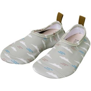 Waterschoenen - Grijs met Krokodillen - Katoen