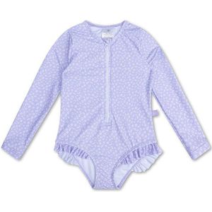 Swim Essentials - Lila Leopardprint - UV Badpak - Lange Mouwen